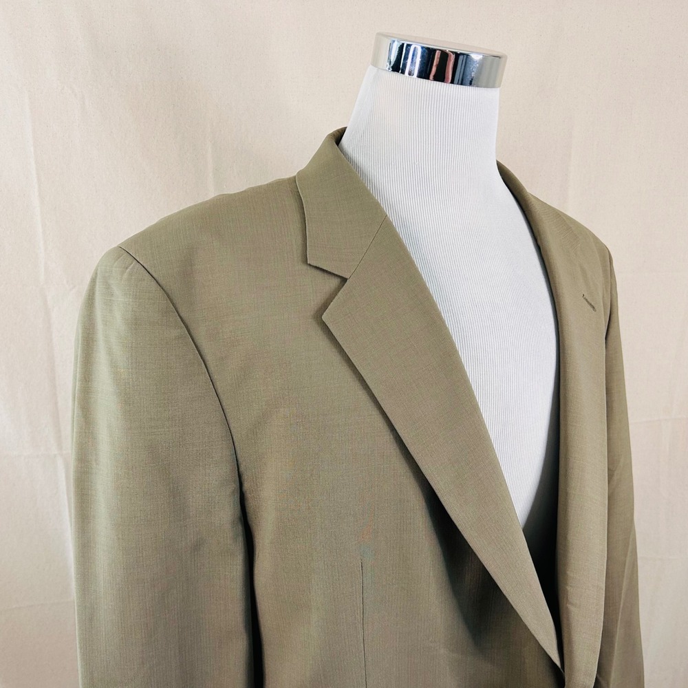 Jos. A. Bank 50L Sport Coat Wool Beige Two Button Lined Vented Formal